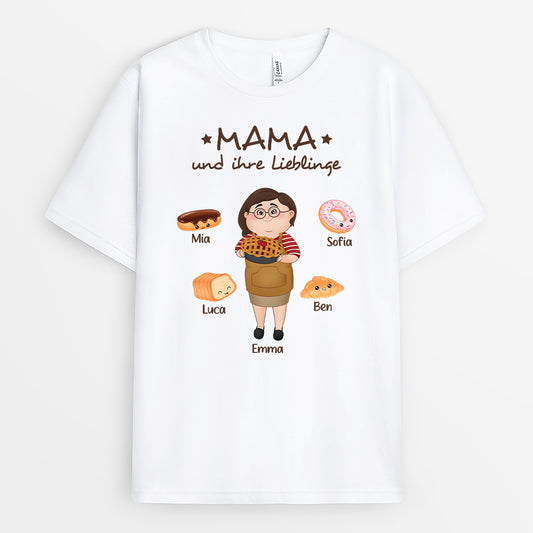 2103AGE1 personalisiertes mami oma und ihre lieblinge ihr liebling t shirt 2103a3f0a