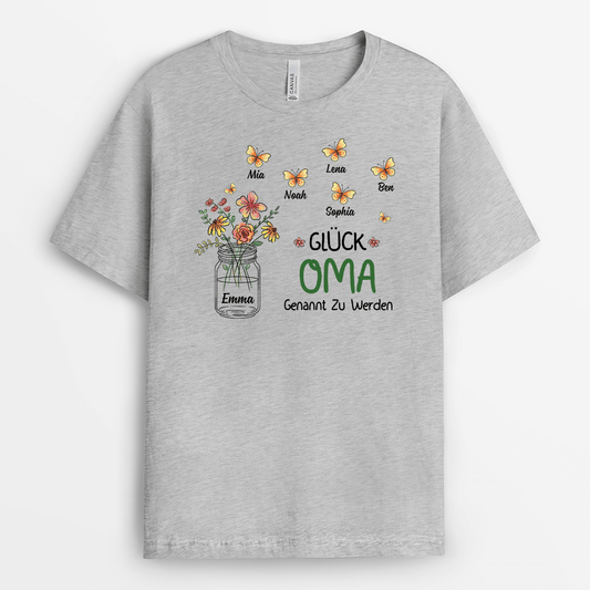 2151AGE2 personalisiertes gluck mama genannt zu werden t shirt