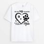 2178AGE1 personalisiertes als ich hilfe brauchte fand ich deine pfote t shirt