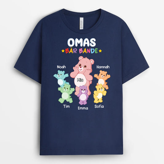 2218AGE1 personalisiertes omas bar bande t shirt