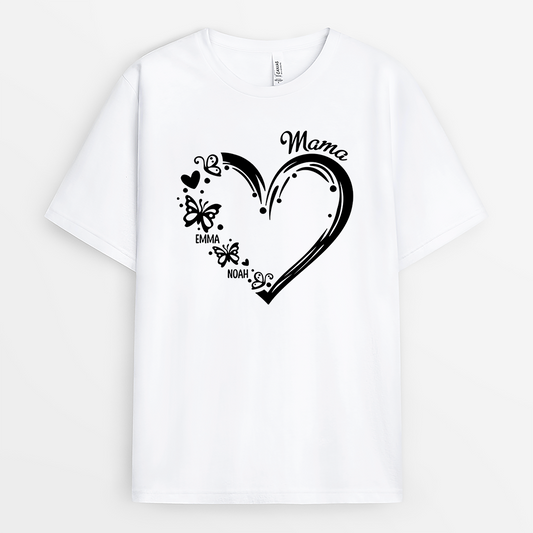2240AGE1 personalisiertes mama kinder und das herz t shirt 2240a5c7a