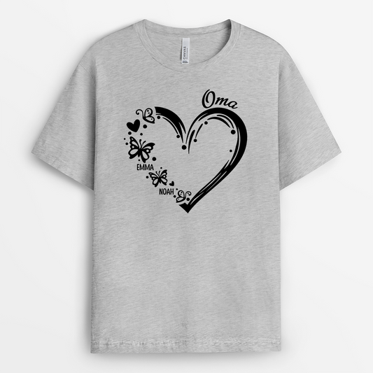 2240AGE2 personalisiertes mama kinder und das herz t shirt 2240a5c7a