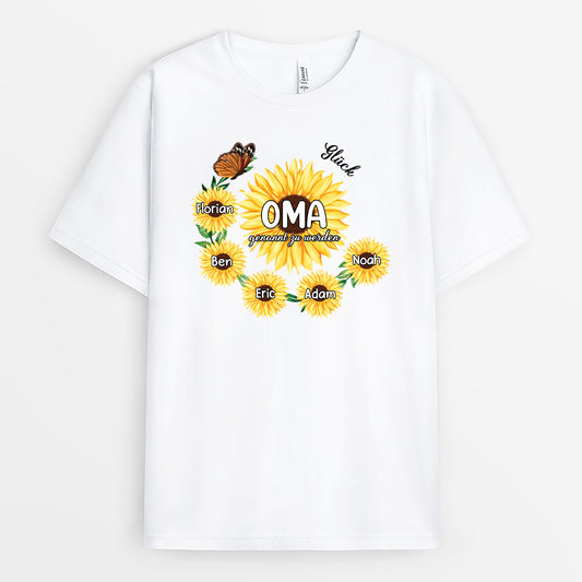 2251AGE1 personalisiertes gluck ist eine oma zu sein t shirt 2251a387a
