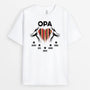 2276AGE1 personalisiertes das herz papa t shirt