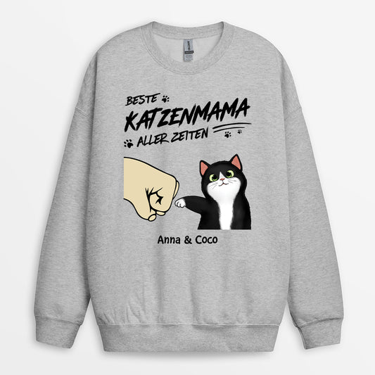 2279WGE2 beste katzenmama aller zeiten personalisierte sweatshirts katze 2279W5L5D
