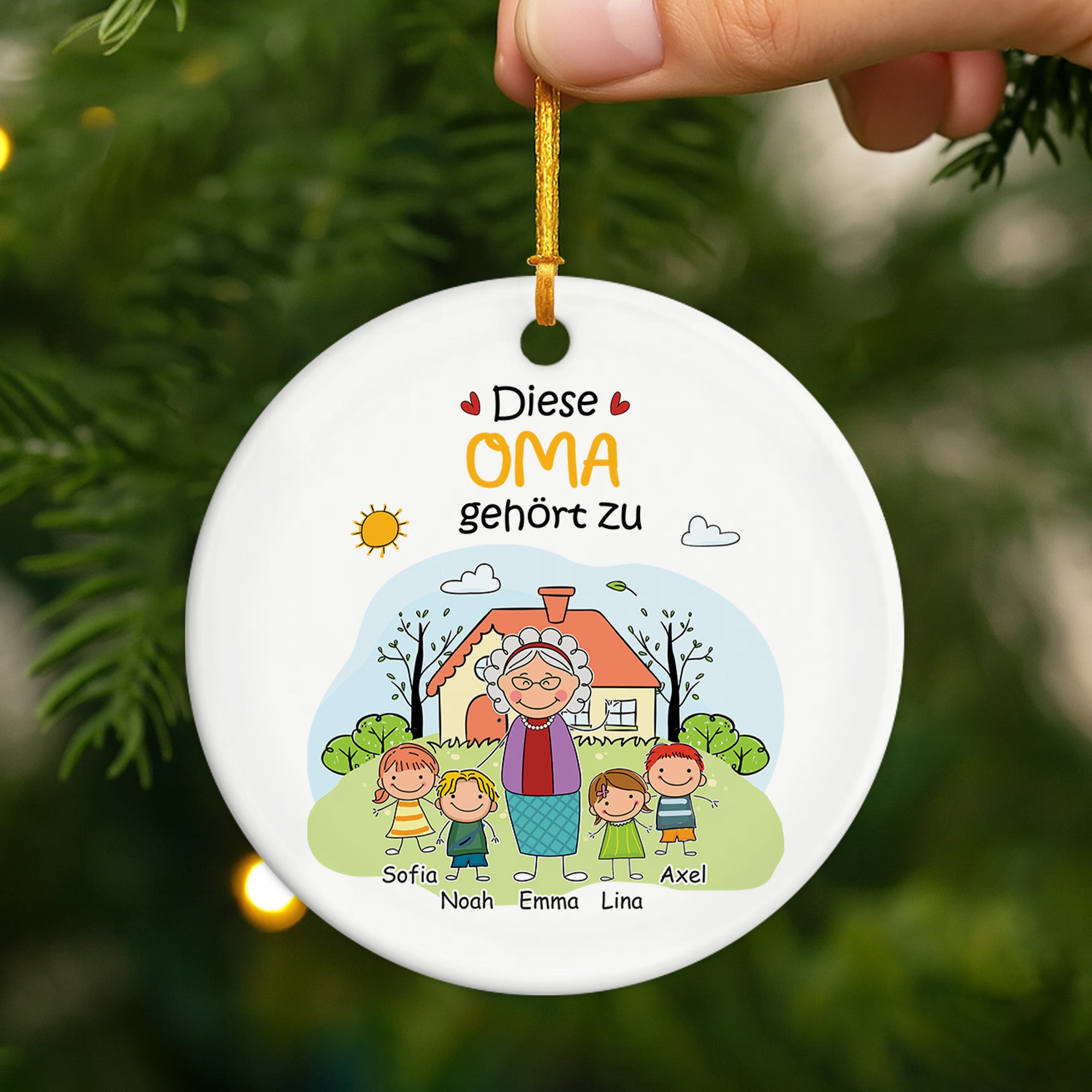 2361OGE2 ceramic ornaments with grandkids names_ custom xmas gifts for grandparents 2361O6L5B
