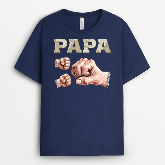 2370AGE1 personalisiertes opa und kinder faust t shirt 2370a945b