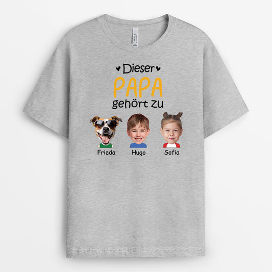 2412AGE2 personalisiertes dieser papa opa gehort zu t shirt 2412a5a7b