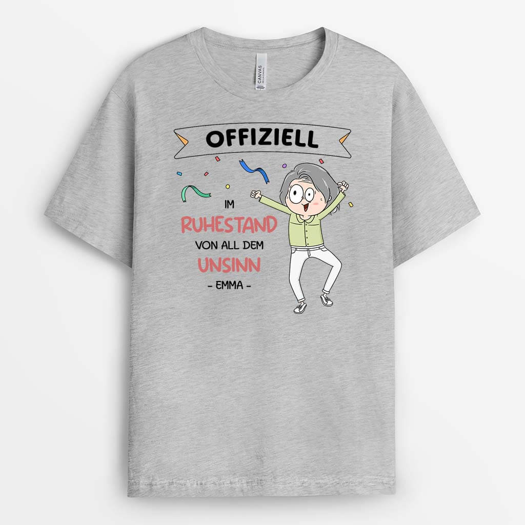 2526AGE1 personalisiertes offiziell im ruhestand von all dem unsinn frauen t shirt_d6e54bd3 4dab 4503 b355 4f24340f162d