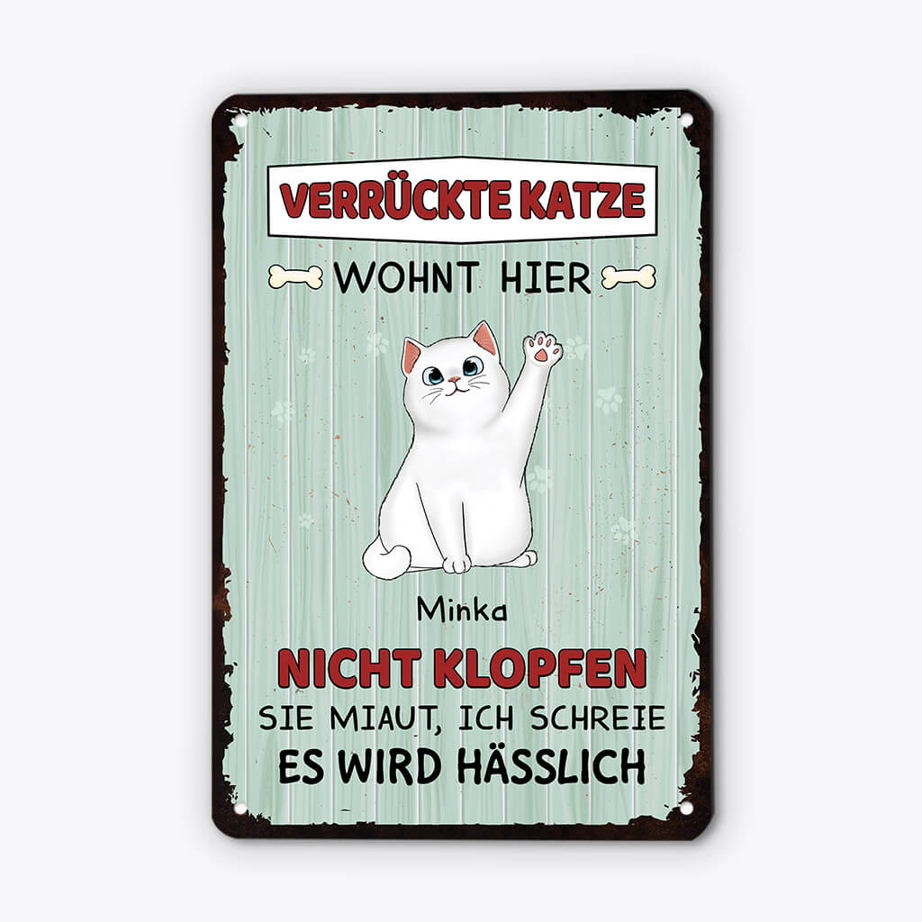 2642EGE2 verruckte katzen wohnen hier  personalisiertes turschild fur katzenbeliebhaber_dc13750b 1470 4fab 83fb bfc06e2fad80