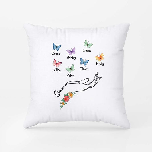 2782PGE1 mama und kinder schmetterlinge personalisierte kissen mit namen_ mama 2782P6L5A