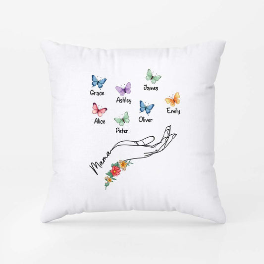 2782PGE2 mama und kinder schmetterlinge personalisierte kissen mit namen_ mama 2782P6L5A