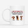 2801MGE1 personalisierte hunde tasse ein leben ohne hund ist moglich aber sinnlos cartoon 2801M