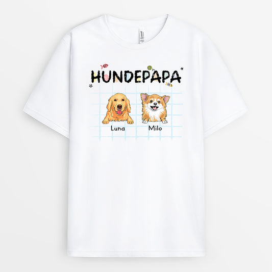 2848AGE1 hundepapa personalisiertes t shirt fur hundeliebhaber 2848a