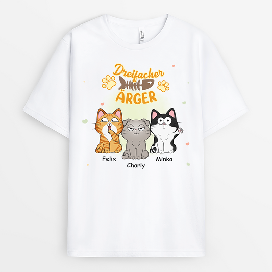 2852AGE1 dreifacher arger katzen t shirt personalisiert 2852A5Z8D