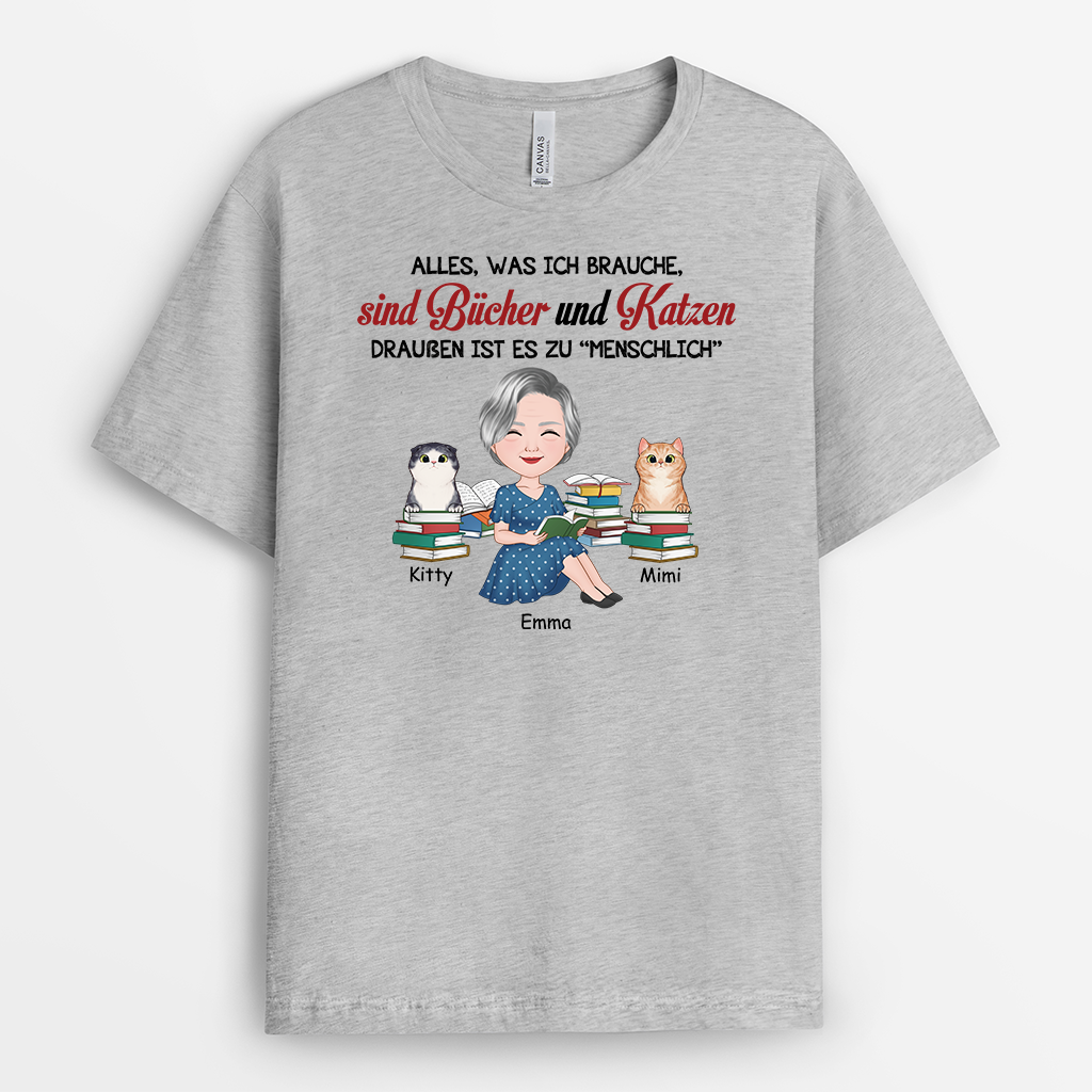 2873AGE2 alles was ich brauche sind bucher und katzen draussen ist es zu menschlich personalisiertes t shirt fur katzenliebhaber 2873a_a46dd85b 441f 4a3b 8243 40a647a84079