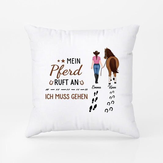 2944PGE1 mein pferd ruft ich muss gehen  personalisiertes kissen fur pferdeliebhaber