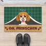 2954DGE2 oh menschen personalisierte fussmatte fur hundeliebhaber 2954