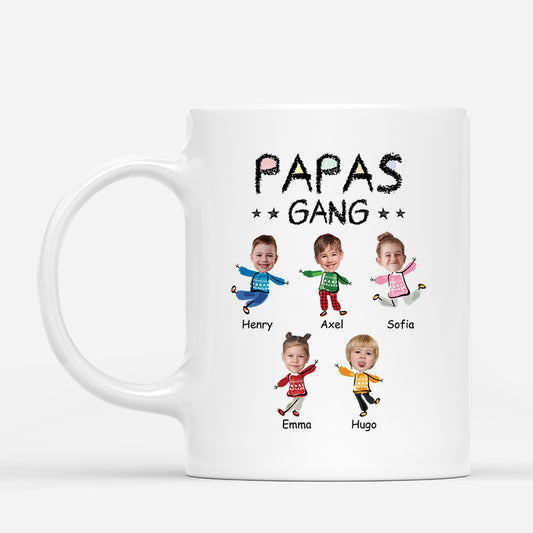 2961MGE1 opas bande und weihnachtsbaum personalisierte tasse mit gesicht fur opas 2961m