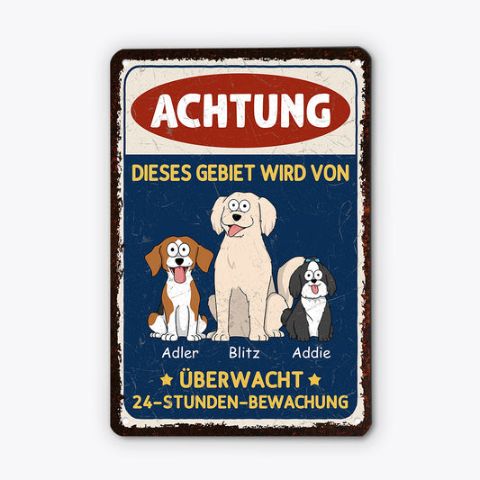 3005EGE1 sicherheit auf vier pfoten personalisierte hunde geschenke  turschild 3005e6p3c