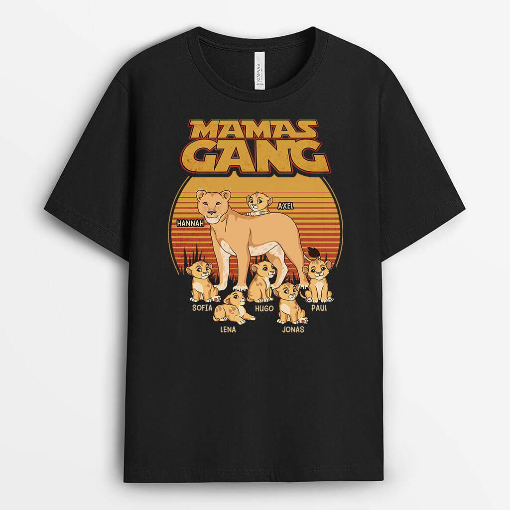 3085AGE2 omas mamas bande lowe  personalisiertes t shirt fur damen