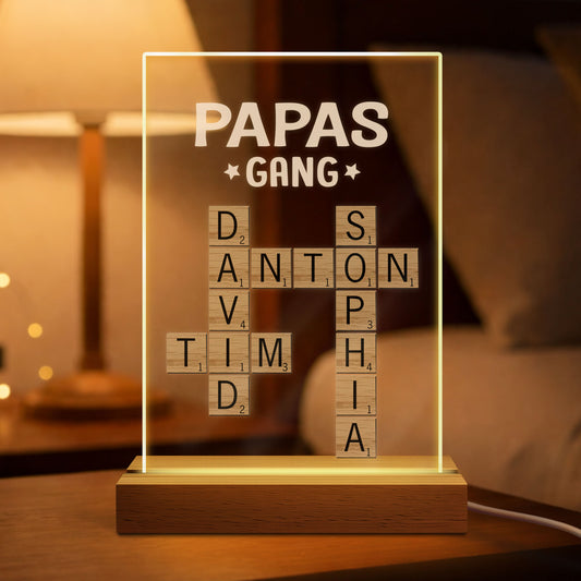3142LGE1 papas gang personalisiertes kreuzwortratsel geschenk  nachtlicht_ papamama 3142lcv5b_2