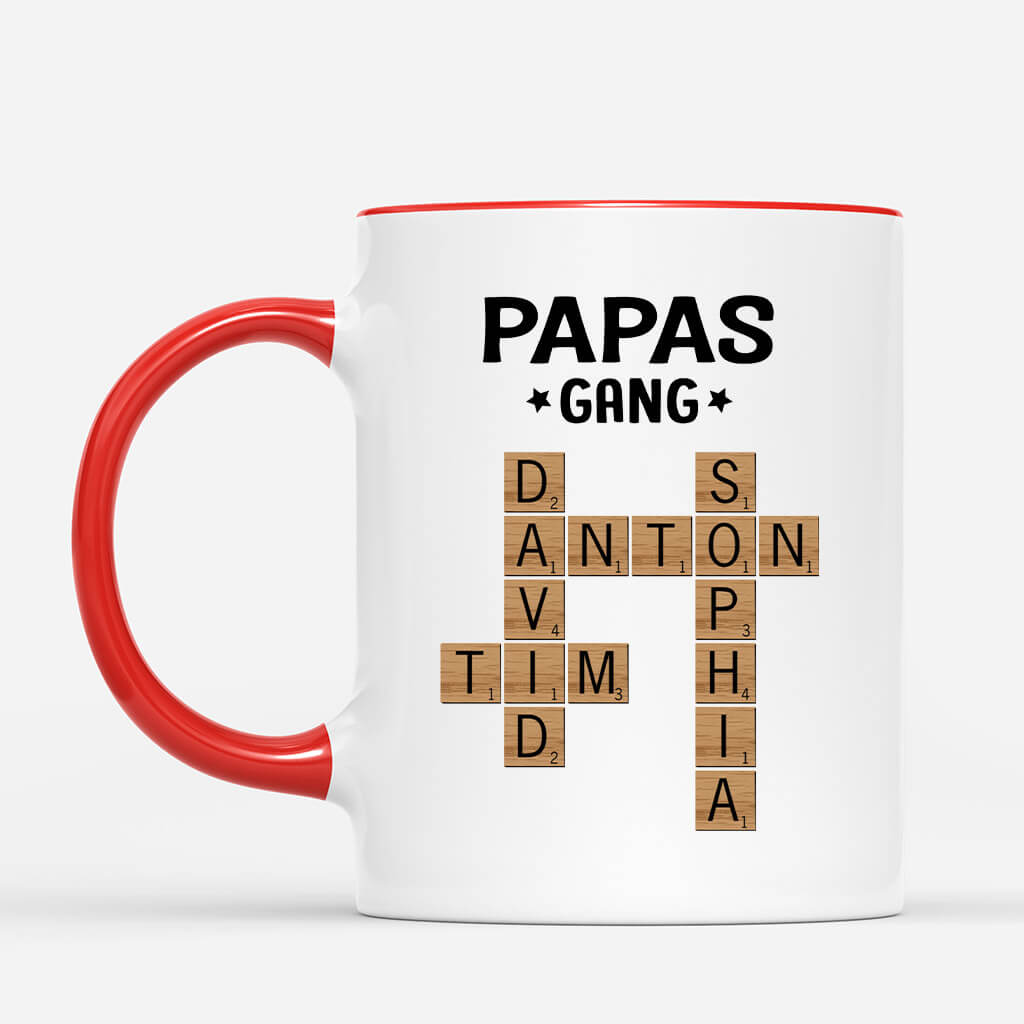 3142MGE2 opas papas bande kreuzwortratsel  personalisierte tasse fur manner
