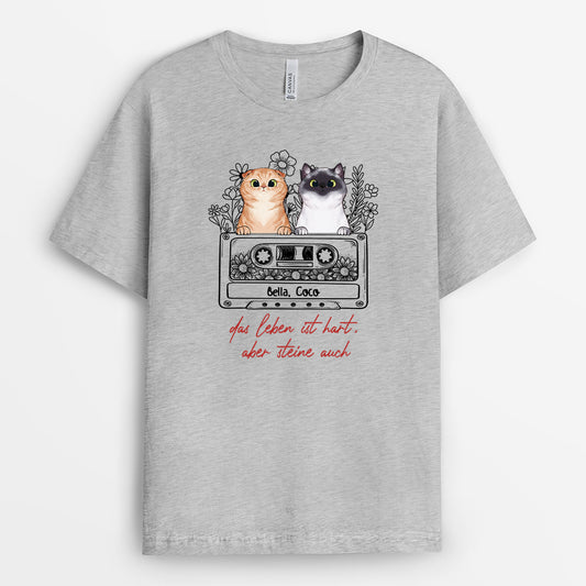 3146AGE2 sexy katzenmama  personalisiertes t shirt fur damen