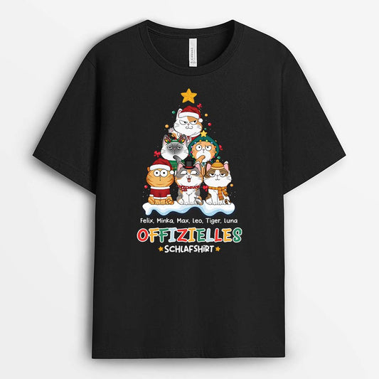 3201AGE1 offizielles schlafshirt  personalisiertes t shirt fur katzenliebhaber