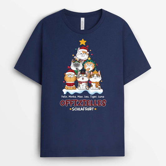 3201AGE2 offizielles schlafshirt  personalisiertes t shirt fur katzenliebhaber