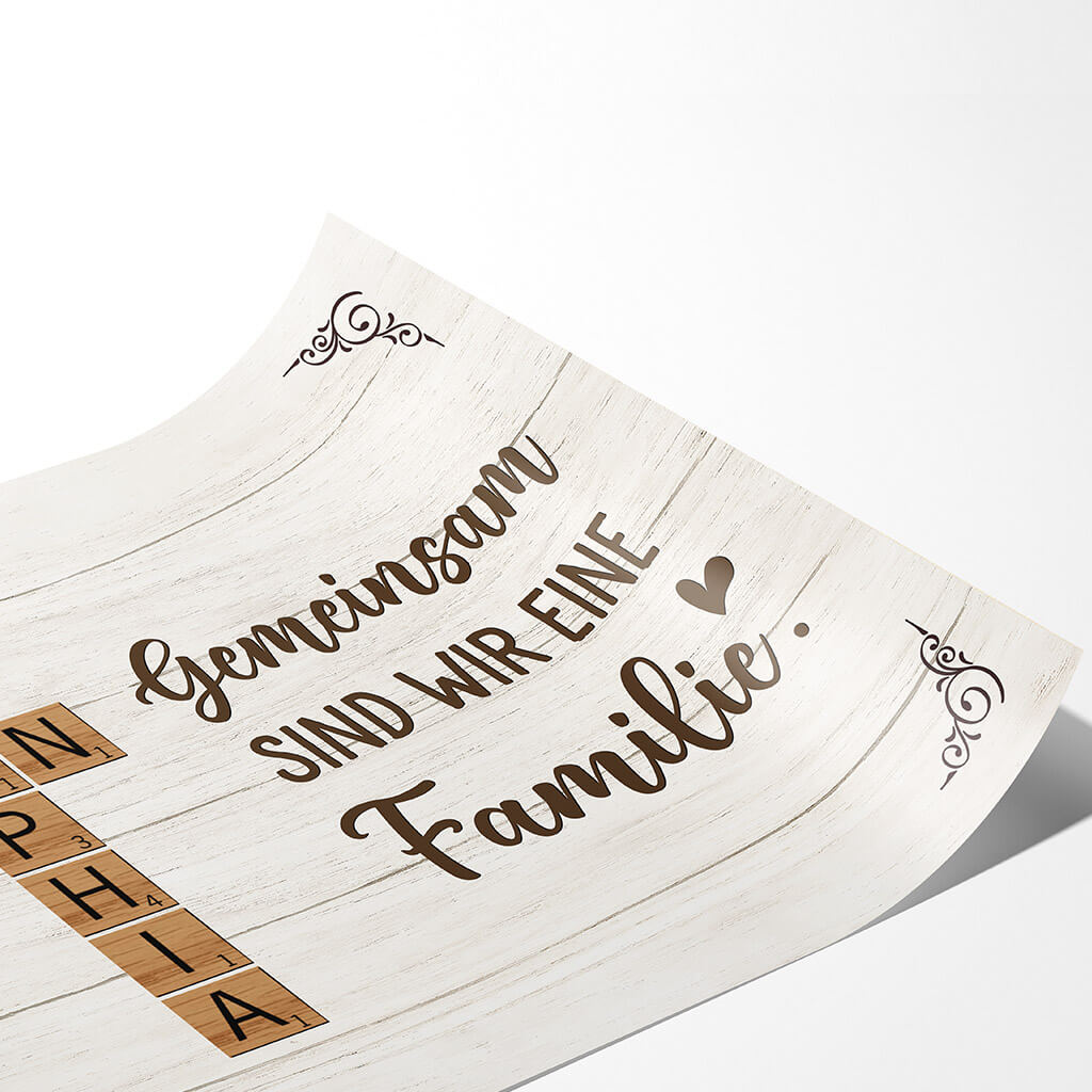 3221SGE2 gemeinsam sind wir eine familie kreuzwortratsel  personalisiertes poster fur die familie_7ca586ae 4b80 4595 8461 4135b7f41a88