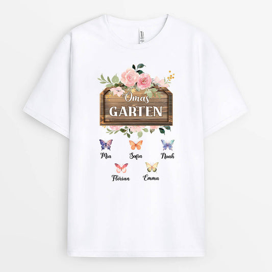 3295AGE1 omas garten tagfalter  personalisiertes t shirt fur omas