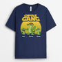 3309AGE1 opas papas bande krokodile  cooles t shirt fur manner im retro stil personalisiert