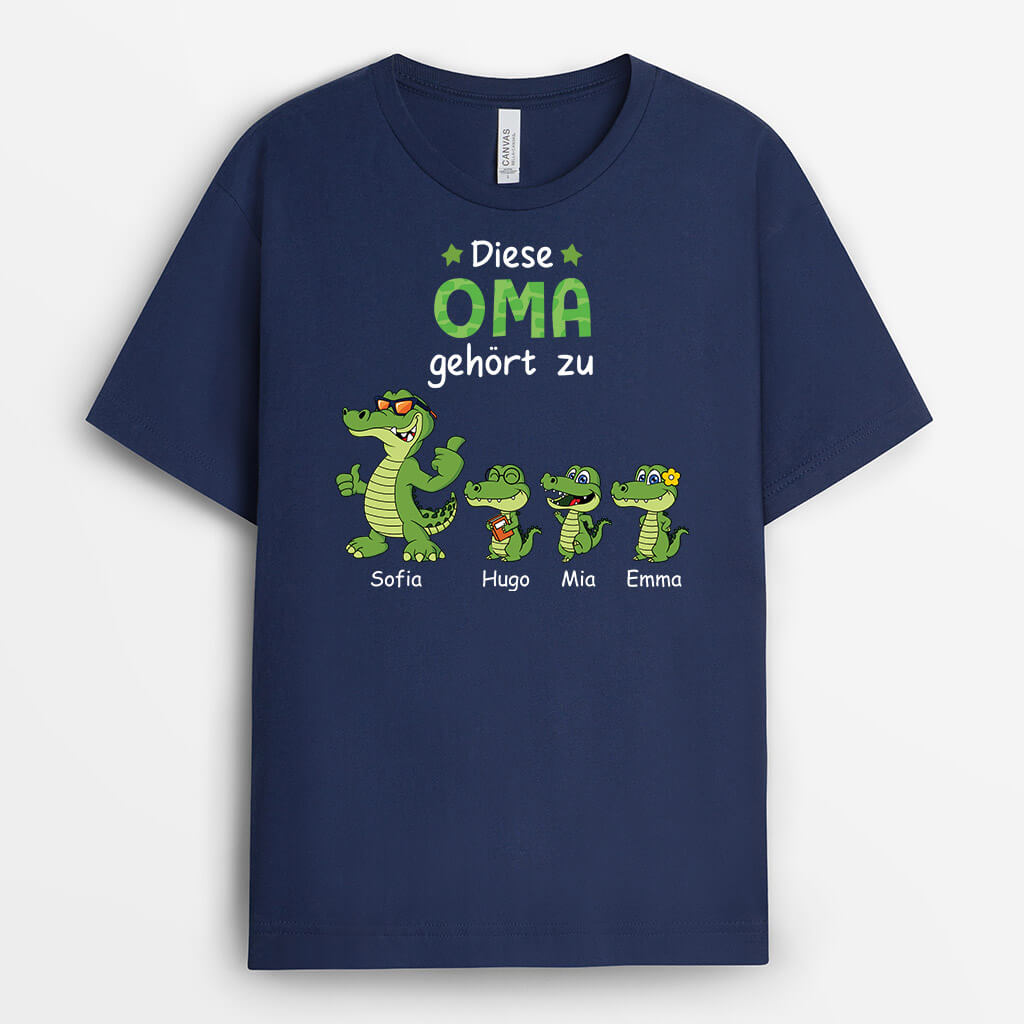 3339AGE2 dieser opa papa gehort zu krokodile  personalisiertes t shirt fur manner