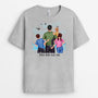 3356AGE2 papa und kinder  personalisiertes t shirt fur manner