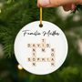 3370OGE2 personalisierte kreuzwortratsel keramik ornamente familie zu weihnachten 3370O6T5I