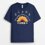 3392AGE1 meine grossten schatze nennen mich oma mama  personalisiertes t shirt fur damen