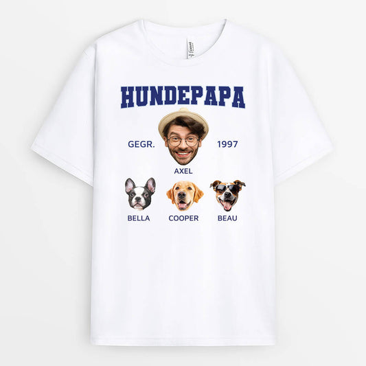 3393AGE1 hunde  personalisiertes t shirt mit foto ohne hintergrund fur hundehalter