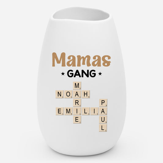 3402AGE1 mamas gang personalisiertes kreuzwortratsel geschenk  blumenvase mama oma 3402ao8q5a