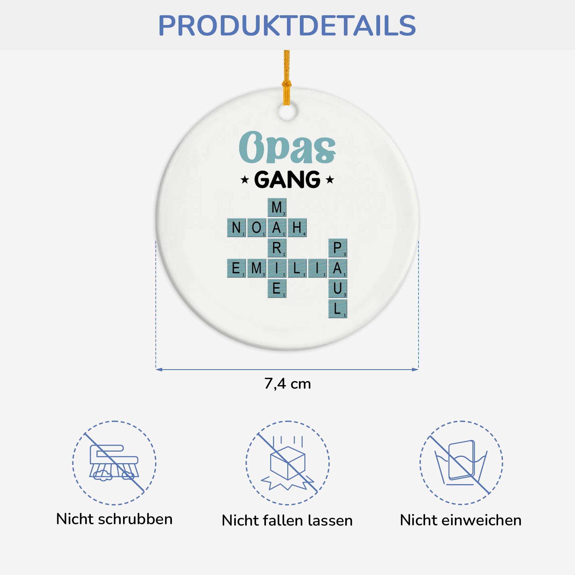 3402OGE3 opas gang kreuzwortratsel personalisierte glas ornamente opa 3402O8Q5B