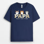 3410AGE1 papa und katzen  personalisiertes t shirt fur katzenhalter im retro stil