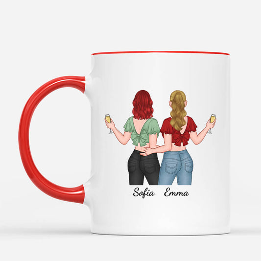 3470MGE2 freundschaft muss nicht perfekt sein sondern echt  personalisierte tasse fur beste freundinnen