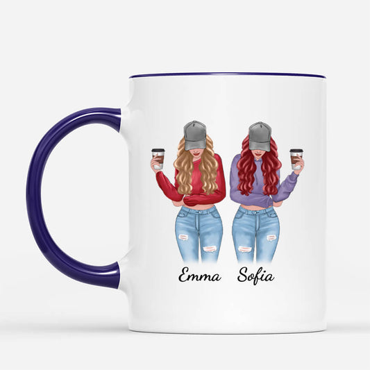 3471MGE2 kaffee weil es fur wein zu fruh ist personalisierte tasse fur beste freundinnen
