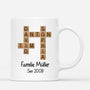 3492MGE2 familie ein bisschen verruckt ein bisschen laut eine ganze menge liebe kreuzwortratsel  personalisierte tasse fur die familie