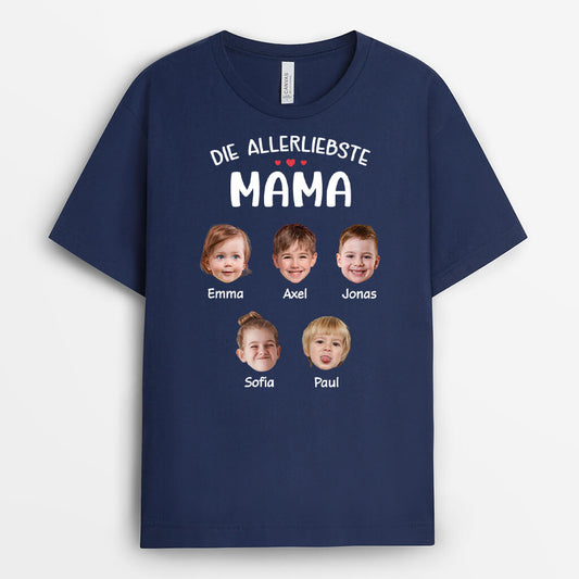 3496AGE2 der allerliebste opa papa  personalisiertes t shirt fur manner mit fotos