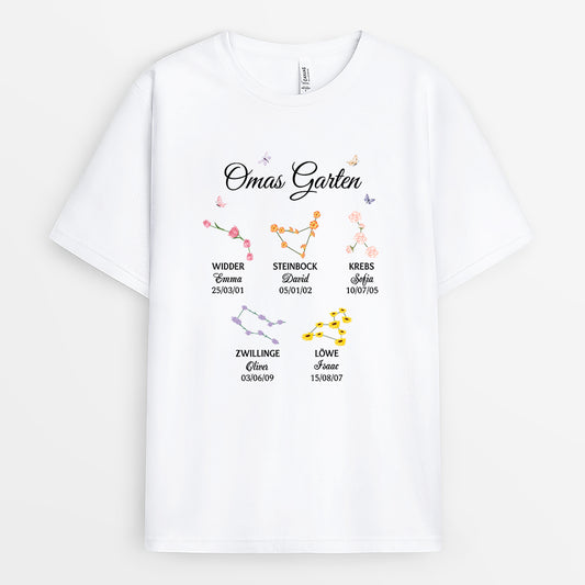 3537AGE1 oma und enkelkinder das sternzeichen personalisiertes t shirt fur omas und sternzeichen begeisterte 3537a