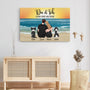 3689CGE3 du ich und die hunde  personalisierte leinwand fur paar und hundebesitzer