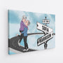 3699CGE2 vintage strassenschild  personalisierte leinwand fur paare zum jahrestag