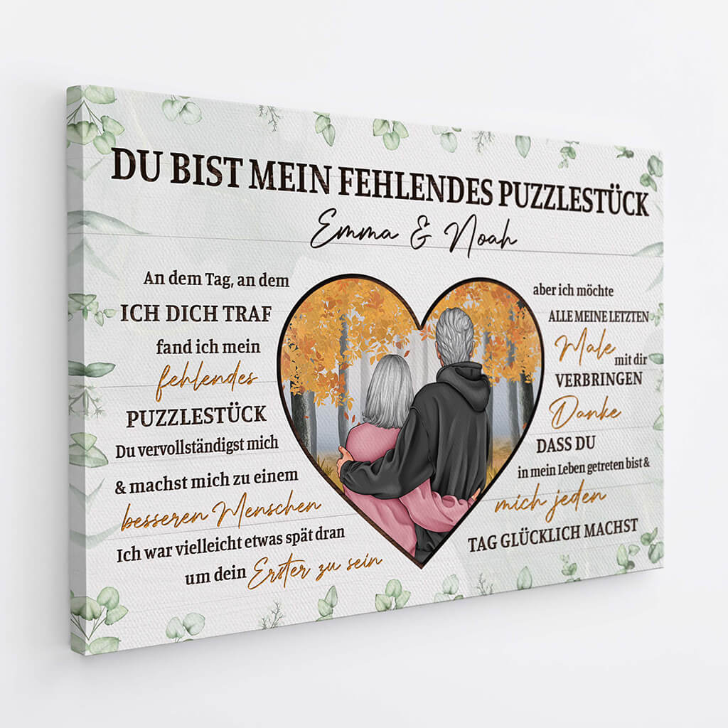 3702CGE2 du bist mein fehlendes puzzlestuck  romantische leinwand fur paare personalisiert