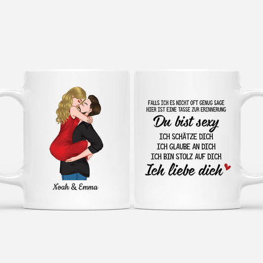 3727MGE1 falls ich es nicht oft genug sage hier ist eine tasse zur erinnerung  personalisierte tasse fur paare